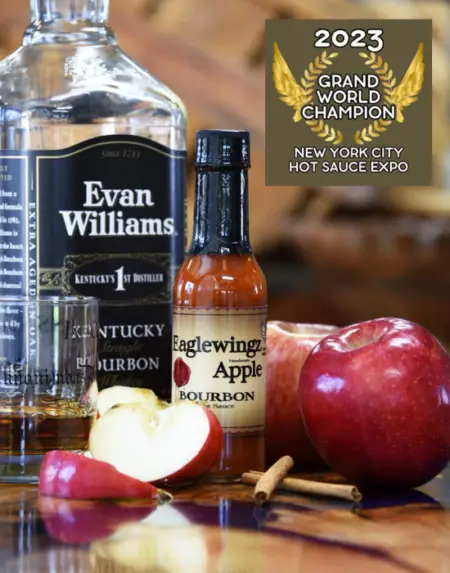 EagleWingz Apple Bourbon Hot Sauce - Grand World Champion Award 2023