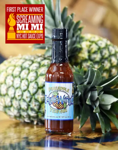 Eaglewingz Pineapple Teriyaki Hot Sauce - 2017 1st place award winner
